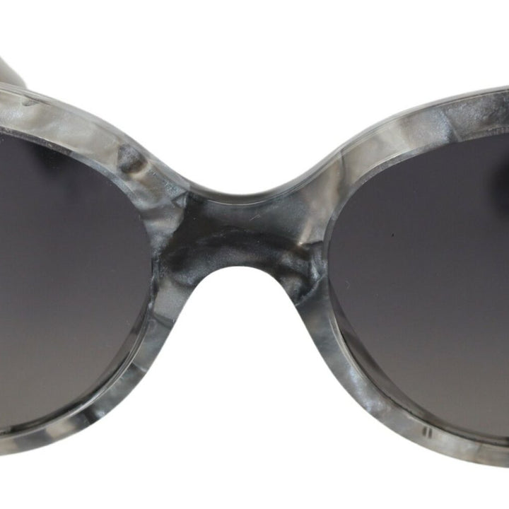 Dolce & Gabbana Gray DG4194 Acetate Logo Plaque Cat Eye Lens Sunglasses