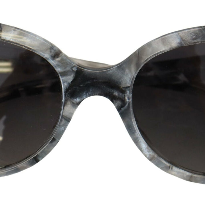 Dolce & Gabbana Gray DG4194 Acetate Logo Plaque Cat Eye Lens Sunglasses