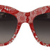 Dolce & Gabbana Red DG4231F Lace Acetate Rectangle Shades Sunglasses