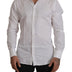 Dolce & Gabbana White Slim Fit Cotton Formal Dress Shirt