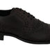 Dolce & Gabbana Brown Leather Brogue Derby Dress Shoes