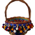 Dolce & Gabbana Multicolor Cotton Embellished Agnese Basket Tote Bag