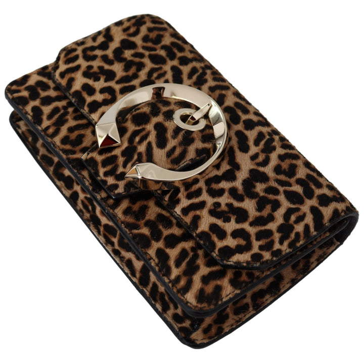 Jimmy Choo Leopard Print Pony Madeline Yth Belt Bag