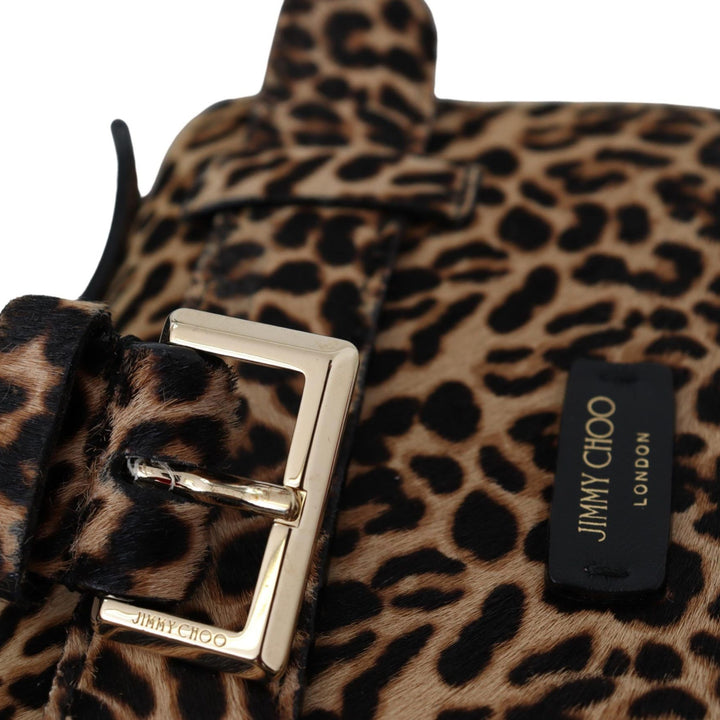 Jimmy Choo Leopard Print Pony Madeline Yth Belt Bag