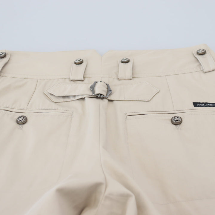 Dolce & Gabbana Beige Cotton Women Cargo Pants