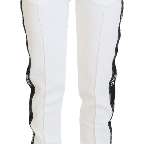 Dolce & Gabbana White DG Logo Sweatpants Pants