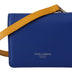 Dolce & Gabbana Blue Calf Leather Shoulder Strap Card Holder Wallet