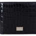 Dolce & Gabbana Black Bifold Card Holder Men Exotic Leather Wallet