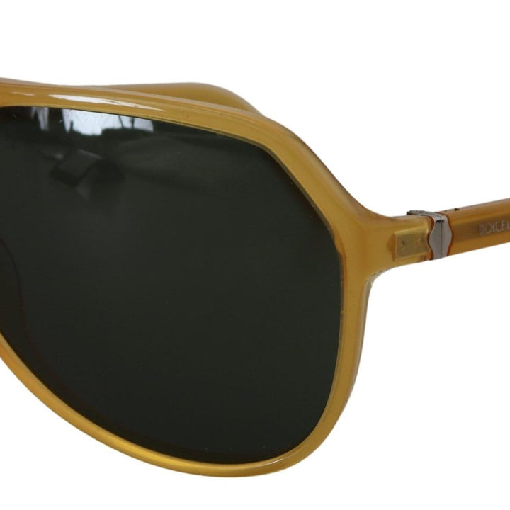 Dolce & Gabbana Yellow Acetate Black Lens Aviator DG4196 Sunglasses