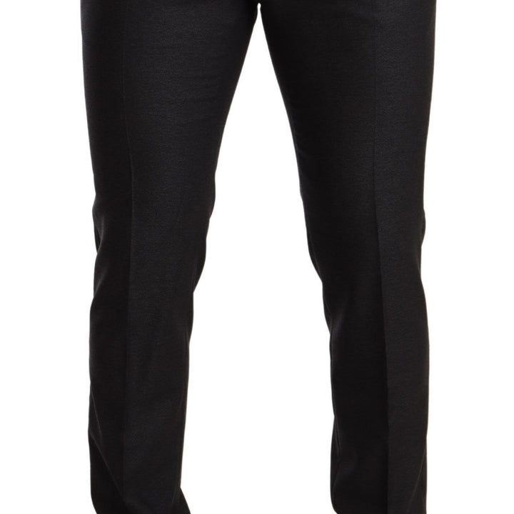 Dolce & Gabbana Gray Wool MARTINI Slim Fit Set Suit