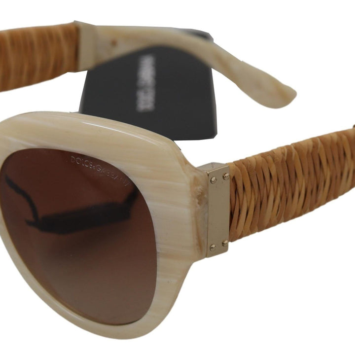 Dolce & Gabbana Beige Acetate Full Rim Brown Lense DG4294 Sunglasses