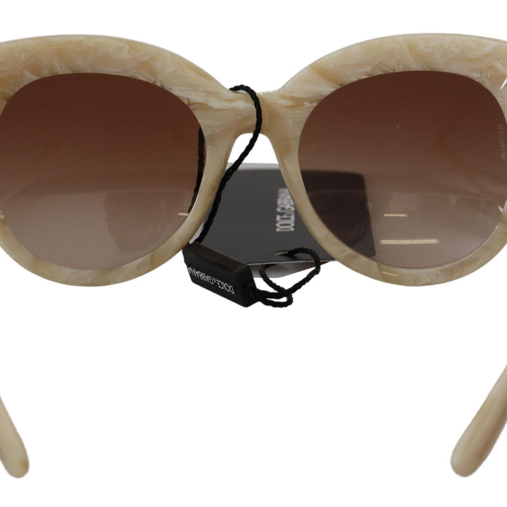 Dolce & Gabbana Beige Acetate Full Rim Brown Lense DG4294 Sunglasses