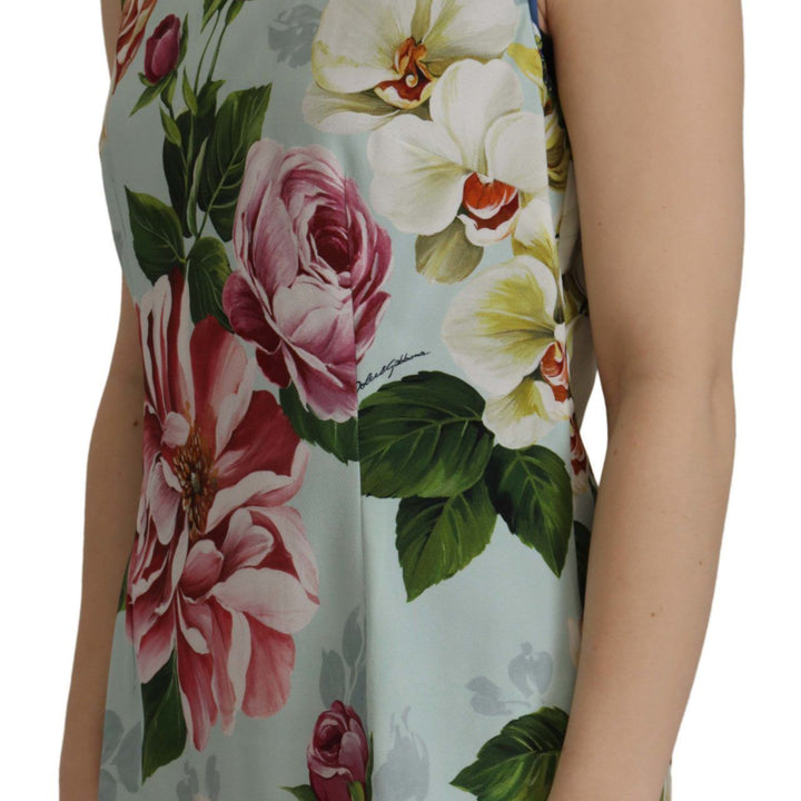 Dolce & Gabbana Rose Print Sleeveless Casual Tank Tropical Top