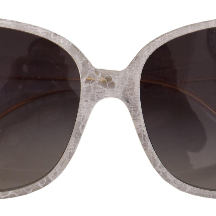 Dolce & Gabbana Clear DG4116 Limited Edition Lace Acetate Frame Sunglasses