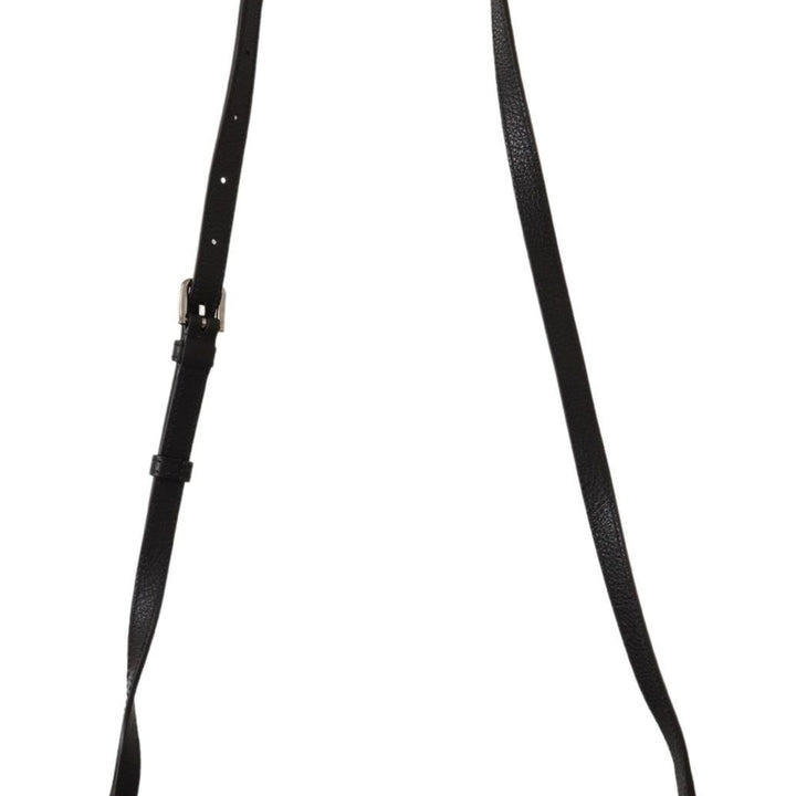 Dolce & Gabbana Black Exotic Leather Shoulder Sling Alta Sartoria Bag