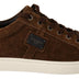 Dolce & Gabbana Brown Suede Leather Mens Low Tops Sneakers