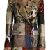 Dolce & Gabbana Multicolor Double-Breasted Patchwork Jacquard Blazer Jacket