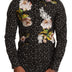 Dolce & Gabbana Black Floral Brocade Cotton Shirt