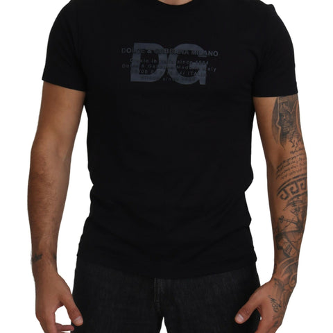 Dolce & Gabbana Black Logo Crew Neck Short Sleeves T-shirt