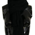 Dolce & Gabbana Black Cashmere Knitted Neck Wrap Shawl Scarf