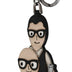 Dolce & Gabbana Leather Dominico Stefano #DGFAMILY Logo Badge Keychain