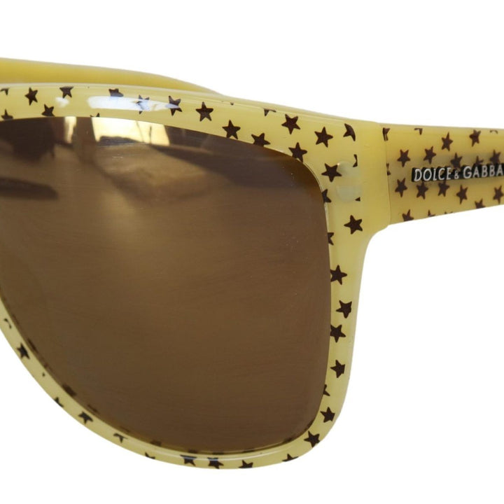 Dolce & Gabbana Yellow Stars Acetate Square Shades DG4125 Sunglasses