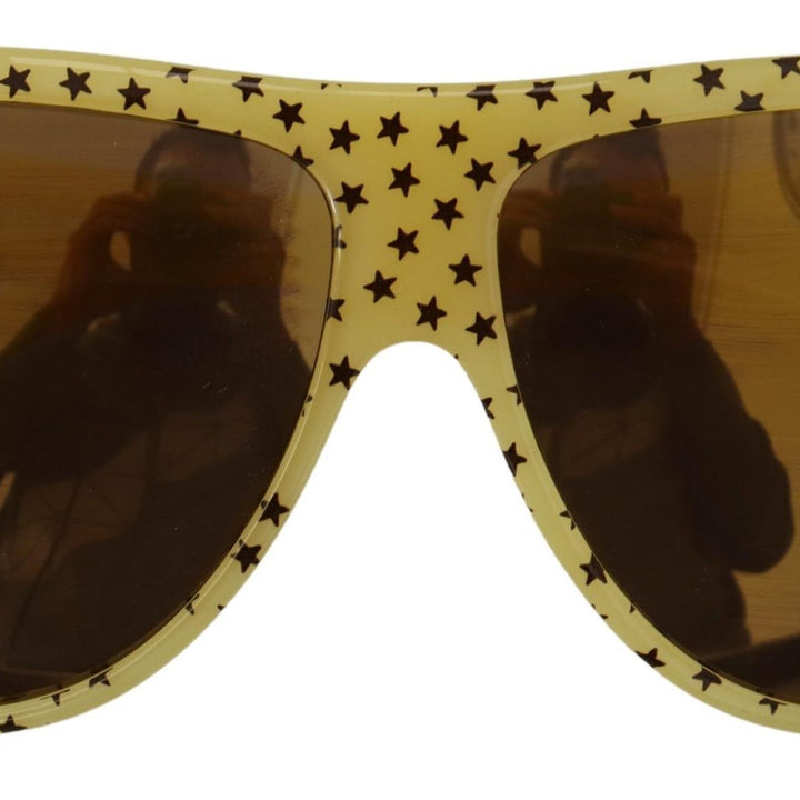 Dolce & Gabbana Yellow Stars Acetate Square Shades DG4125 Sunglasses