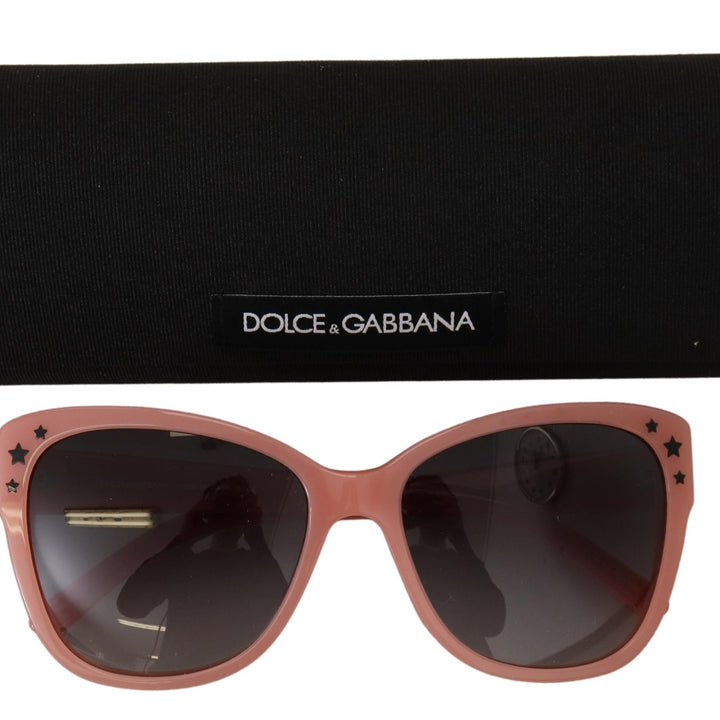 Dolce & Gabbana Pink Acetate Frame Stars Embellishment DG4124 Sunglasses