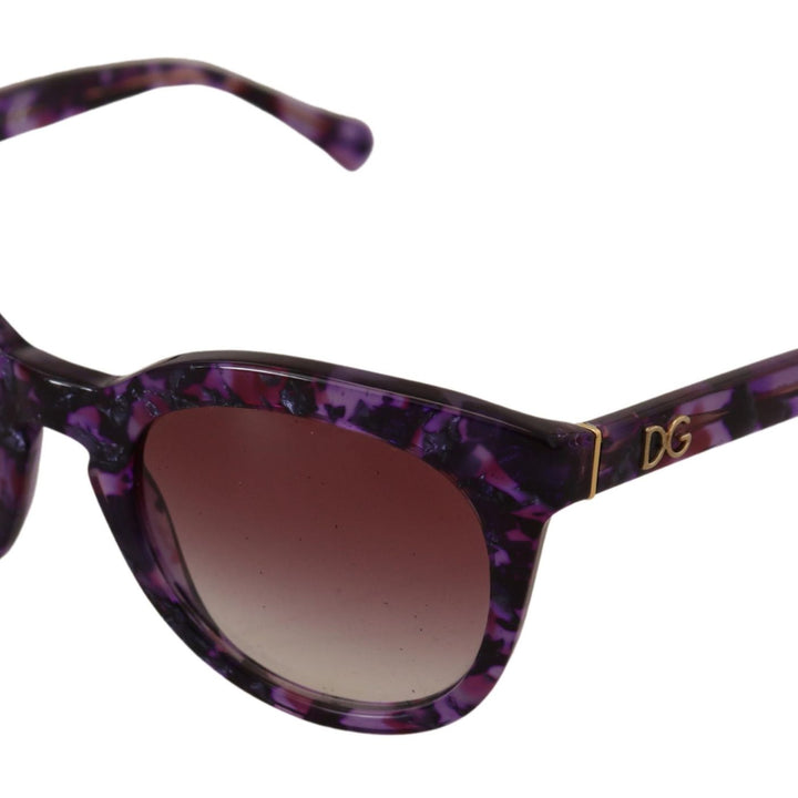 Dolce & Gabbana Purple Tortoise Oval Full Rim DG424B Sunglasses