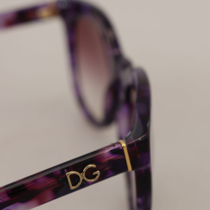 Dolce & Gabbana Purple Tortoise Oval Full Rim DG424B Sunglasses