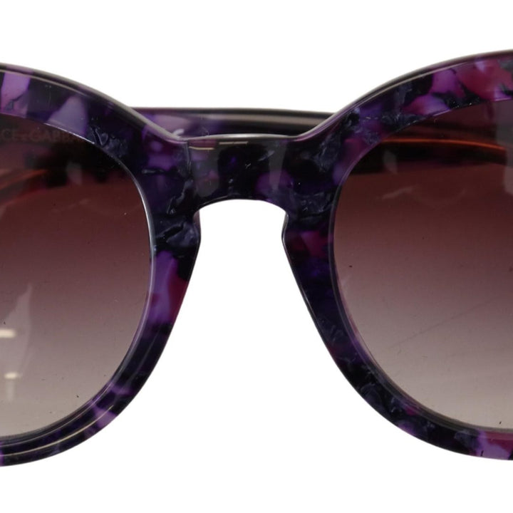 Dolce & Gabbana Purple Tortoise Oval Full Rim DG424B Sunglasses