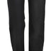 Just Cavalli Black Washed High Waist Straight Denim Pants Jeans