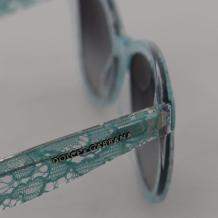 Dolce & Gabbana Blue Lace Crystal Acetate Butterfly DG4190 Sunglasses