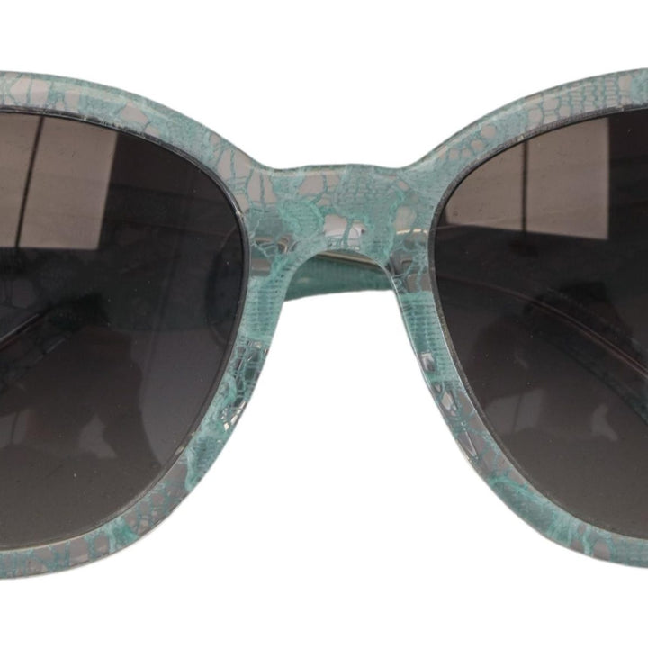 Dolce & Gabbana Blue Lace Crystal Acetate Butterfly DG4190 Sunglasses