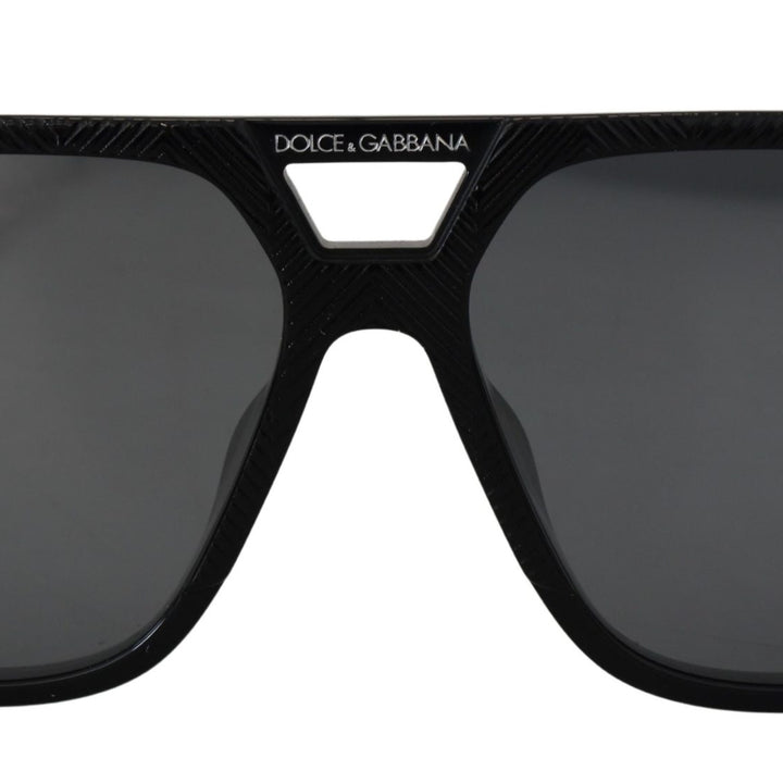 Dolce & Gabbana Black Rectangle Lens Unisex D4354F Sunglasses