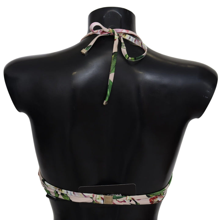 Dolce & Gabbana Multicolor Floral Swimsuit Beachwear Bikini Tops