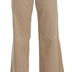 Just Cavalli Beige Cotton Mid Waist Flared Trousers Pants