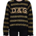 Dolce & Gabbana Black Gold D&G Crystal Cashmere Sweater