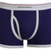 Dsquared² Blue White Logo Cotton Stretch Men Trunk Underwear