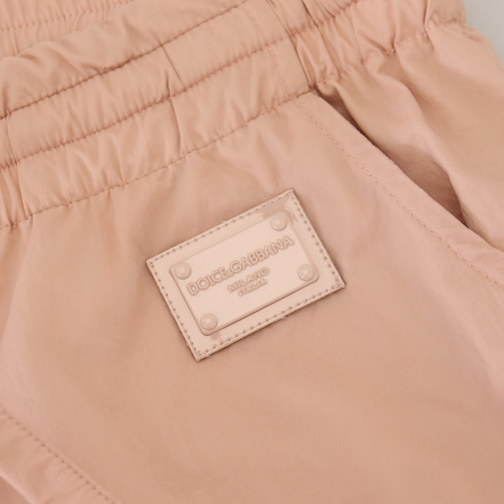 Dolce & Gabbana Peach Solid Men Sweatpants Pants