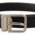 Dolce & Gabbana Black Calf Leather Classic Logo Metal Buckle Belt