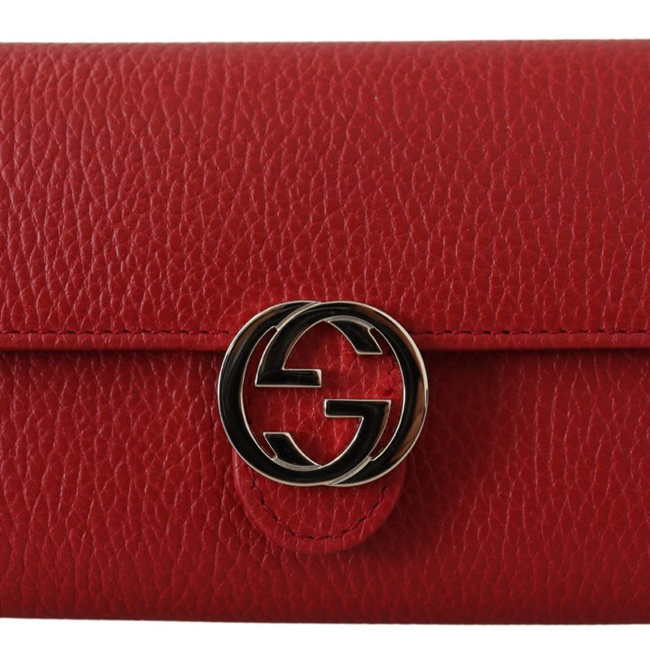 Gucci Red Icon Leather Wallet