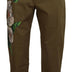 Dolce & Gabbana Green Cotton Floral Print Men Pants