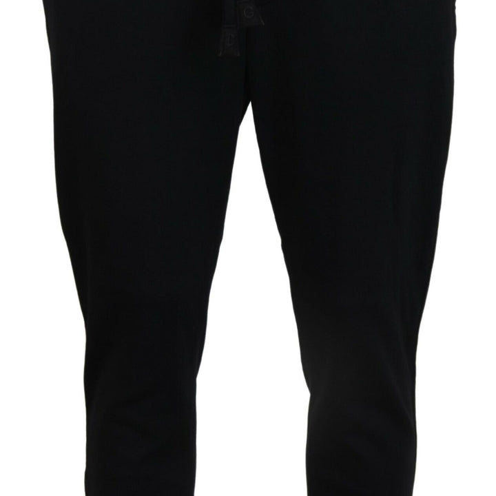 Dolce & Gabbana Black Mens Sport Wool Sweatpants Pants