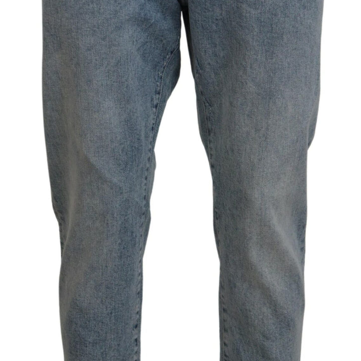 Dolce & Gabbana Blue Wash Slim Fit Cotton Denim Jeans