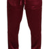 Dolce & Gabbana Bordeaux Silk DG Sleep Lounge Pants