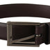 Dolce & Gabbana Brown Leather Silver Tone Metal Buckle Belt