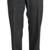 Dolce & Gabbana Gray High Waist Women Wool Pants