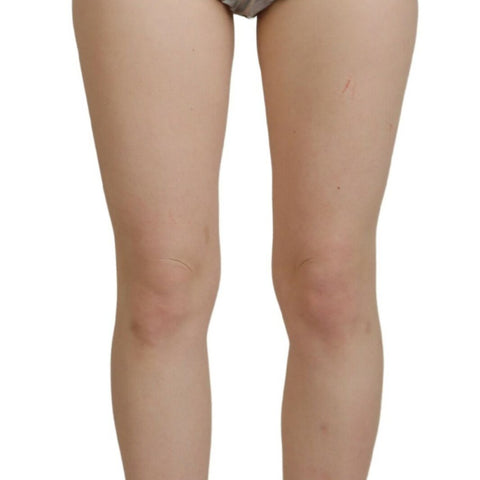 Dolce & Gabbana Silver Holographic High Waist Hot Pants Shorts
