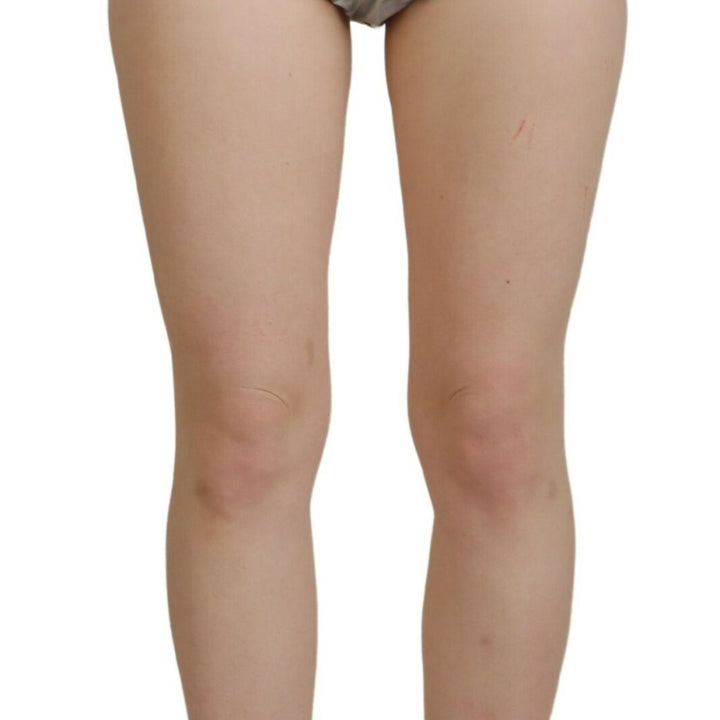 Dolce & Gabbana Silver Holographic High Waist Hot Pants Shorts